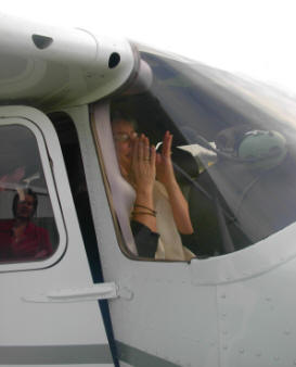 pamela's 50th birthday plane ride